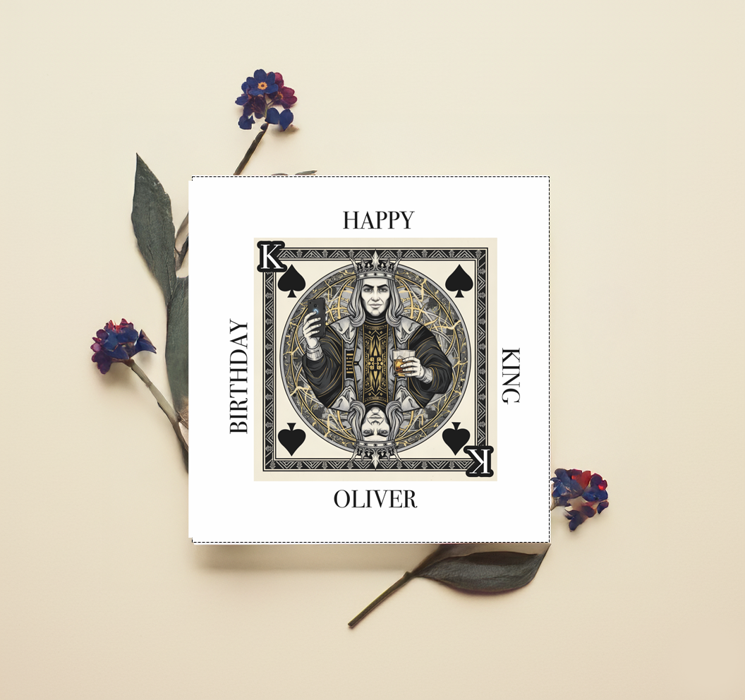 Birthday King Card
