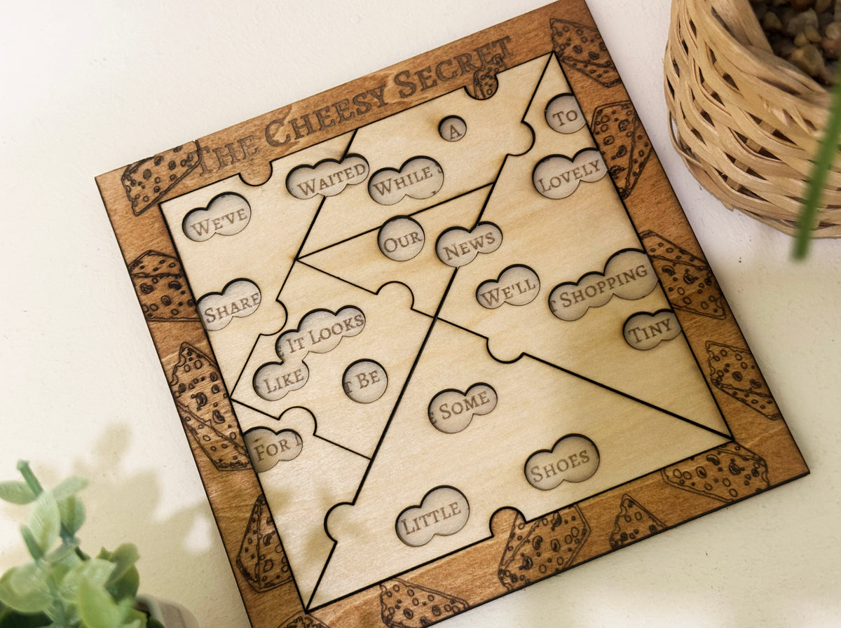 Personalised Pregnancy Announcement Puzzle & Riddle