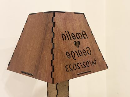 Personalised Message Projection Table Lamp