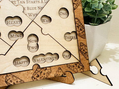Valentine's Day Edition Personalised Baby Reveal Puzzle & Riddle 
