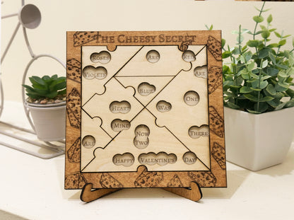Valentine's Day Edition Personalised Baby Reveal Puzzle & Riddle | Pregnancy Announcement Scavenger Hunt Game