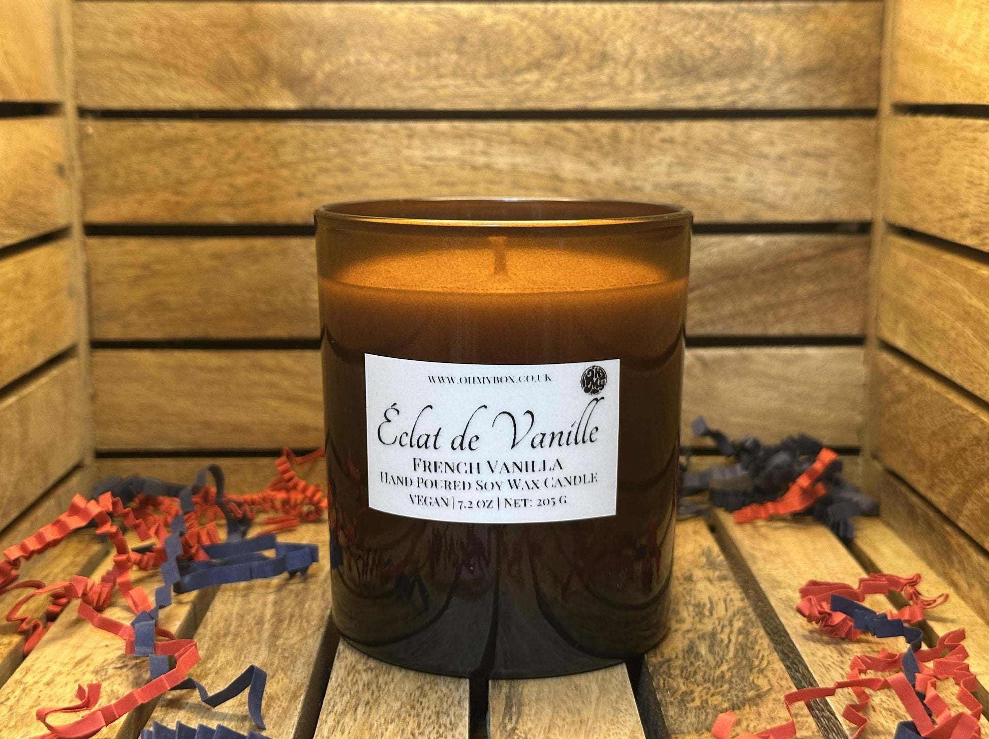 Éclat de Vanille Luxury Candle | Personalized Engraved Lid | Hand-poured Vegan Soy Wax |
