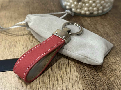Personalised Leather Keychain | Name, Date, Coordinates or Any Text Engraved