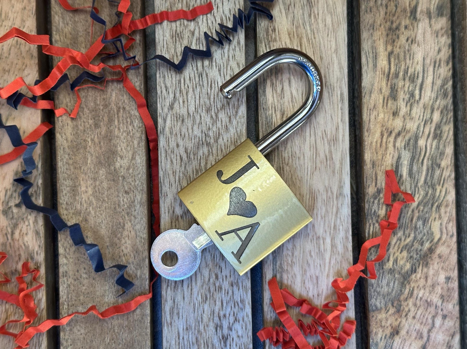 Personalized QR Code Love Lock, Engraved Metal Padlock, Anniversary Gift