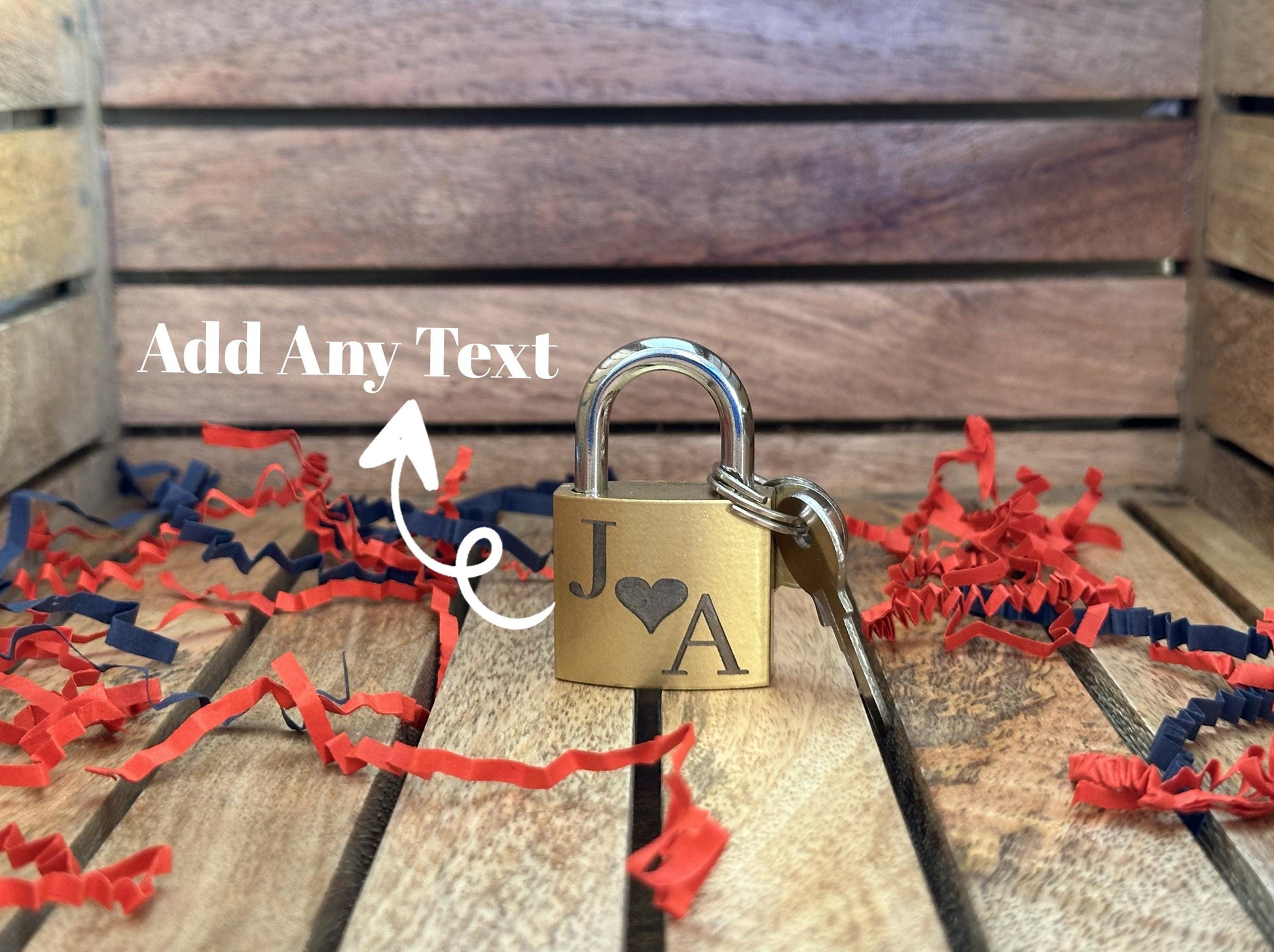 Personalized QR Code Love Lock, Engraved Metal Padlock, Anniversary Gift
