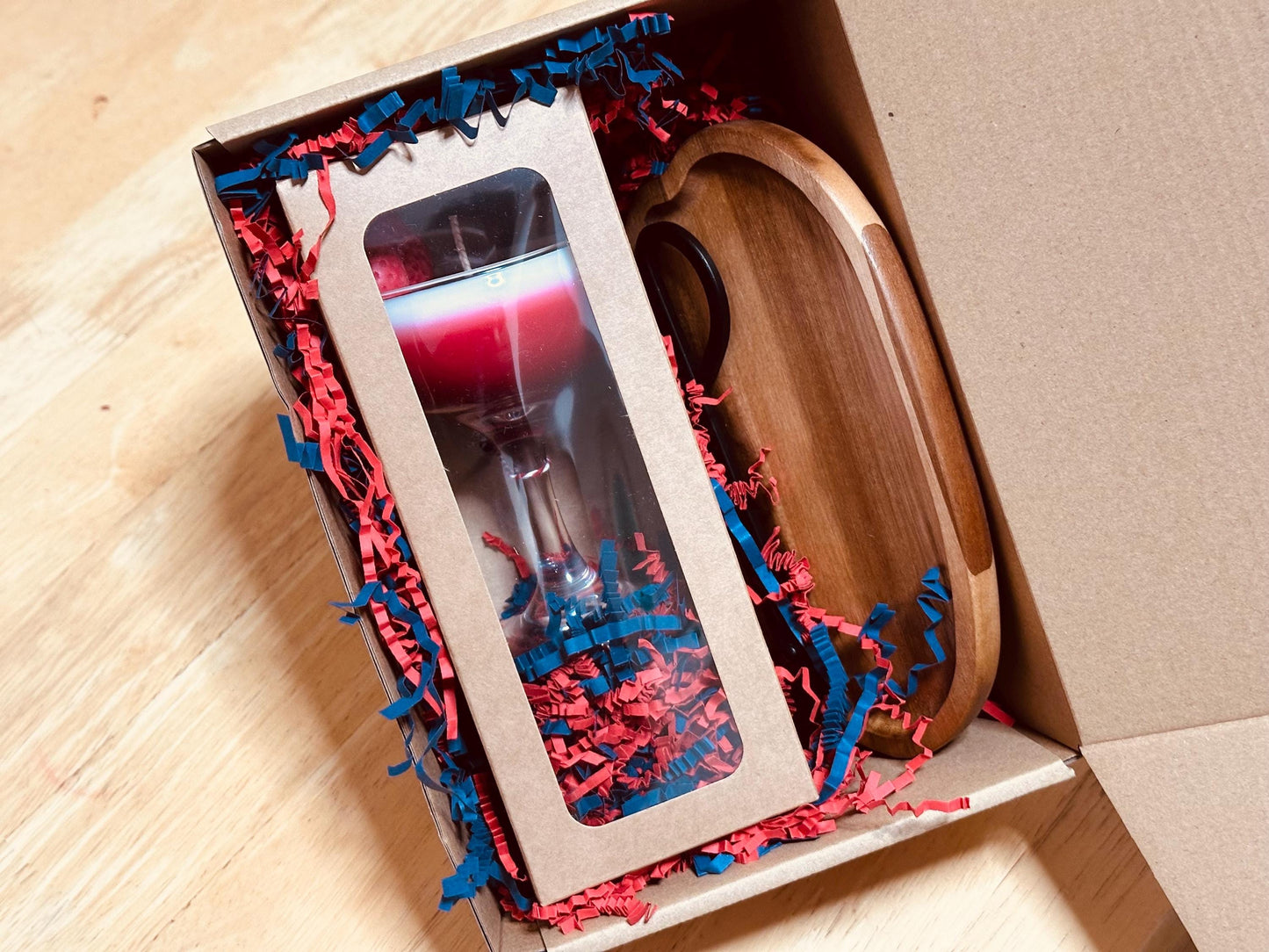 Strawberry Daiquiri Candle Set | Vegan Soy Wax, Mini Cocktail Glass