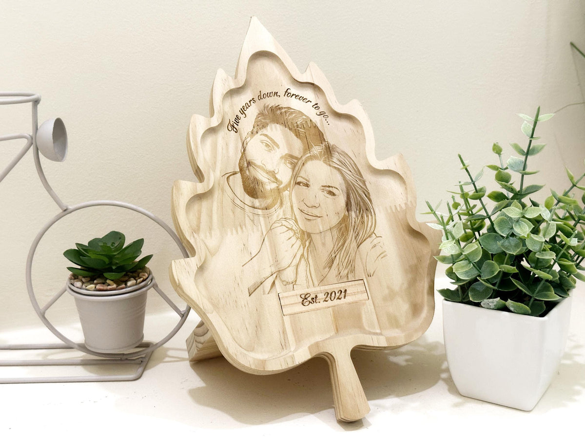 Photo Engraved Wood Sign