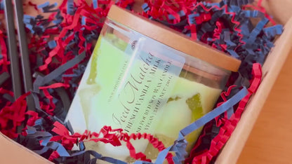 Iced Matcha Latte Candle Set | Engraved Lid, Vegan Soy Wax